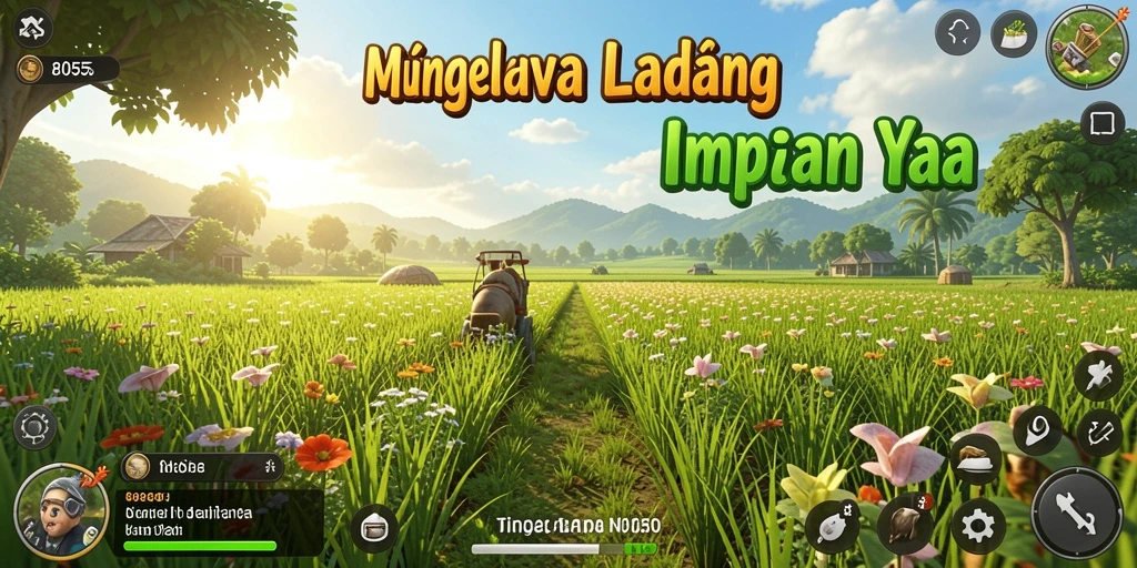 Tampilan screenshot 8055 dengan gameplay berkebun yang memukau.