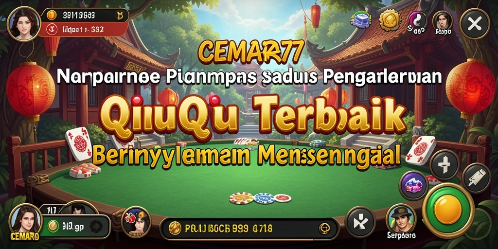 Gameplay seru QiuQiu dalam CEMARA77 yang menantang.