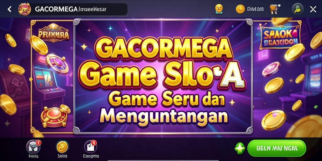 Tampilan permainan slot GACORMEGA yang menarik dan mengesankan.
