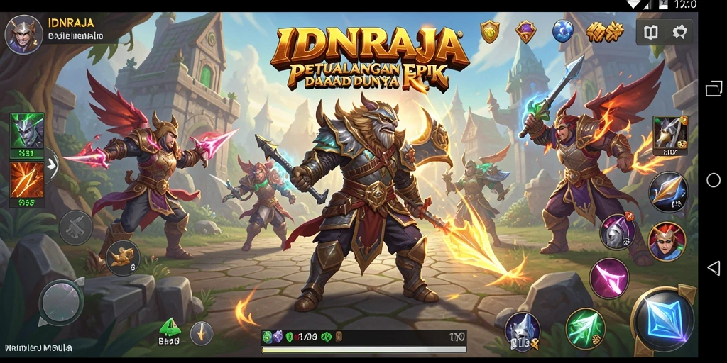 Tampilan gameplay RPG yang menantang dan interaktif di IDNRAJA.