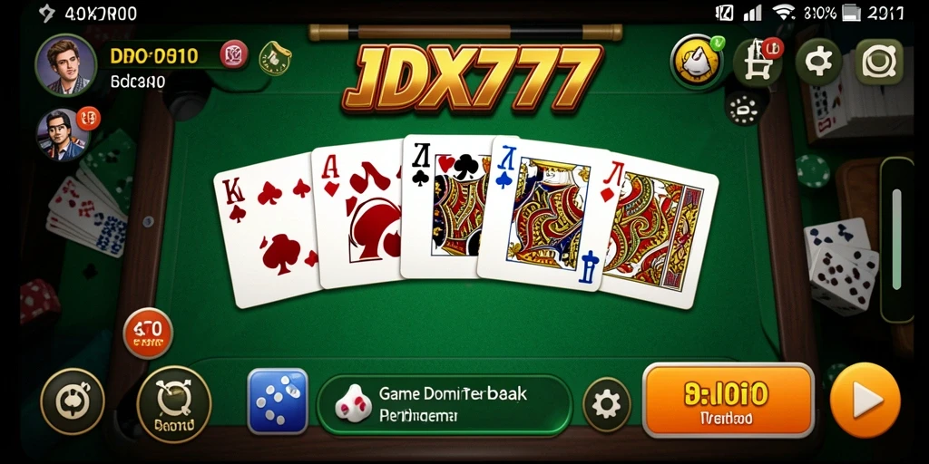 Tampilan gameplay Domino yang menarik dan interaktif.