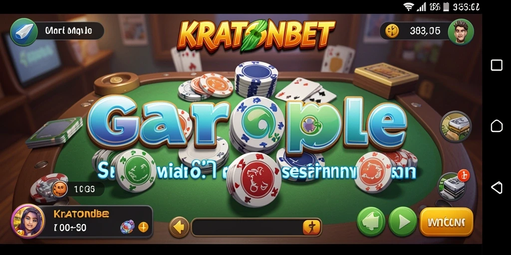 Tampilan gameplay Gaple yang mengasyikkan di KRATONBET.