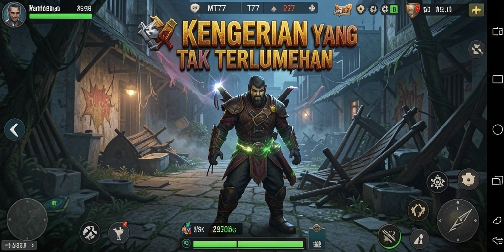 Gameplay menegangkan di MT777 dengan suasana horor yang mencekam.