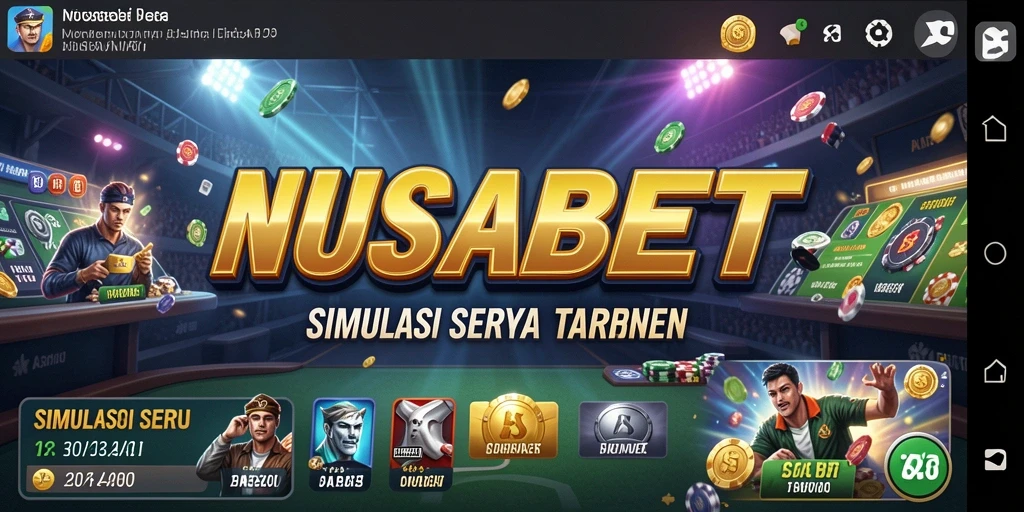 Screenshot gameplay NUSABET yang menunjukkan pengalaman taruhan yang interaktif.