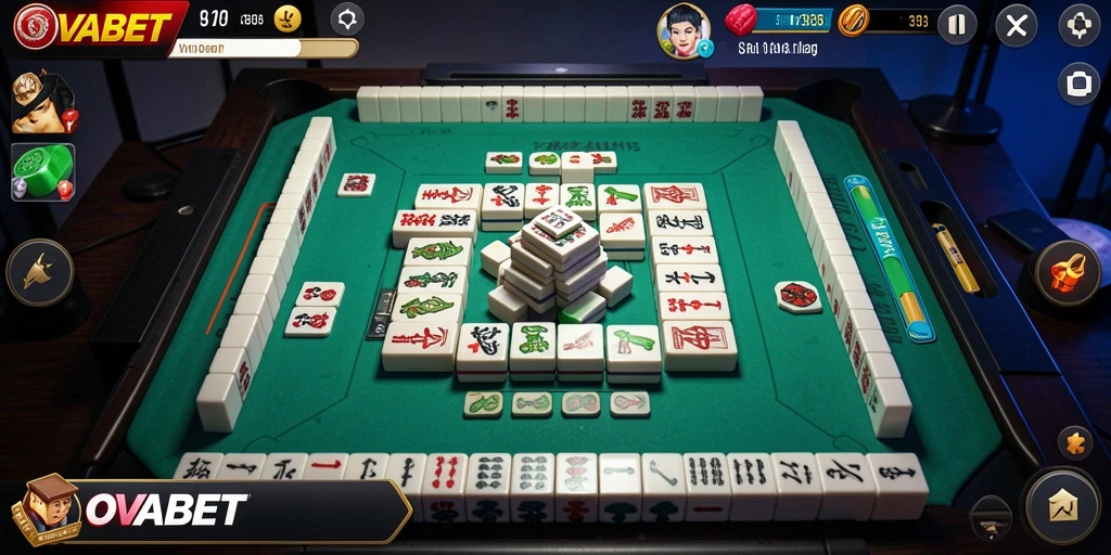 Tampilan gameplay OVABET yang menantang di dunia Mahjong.