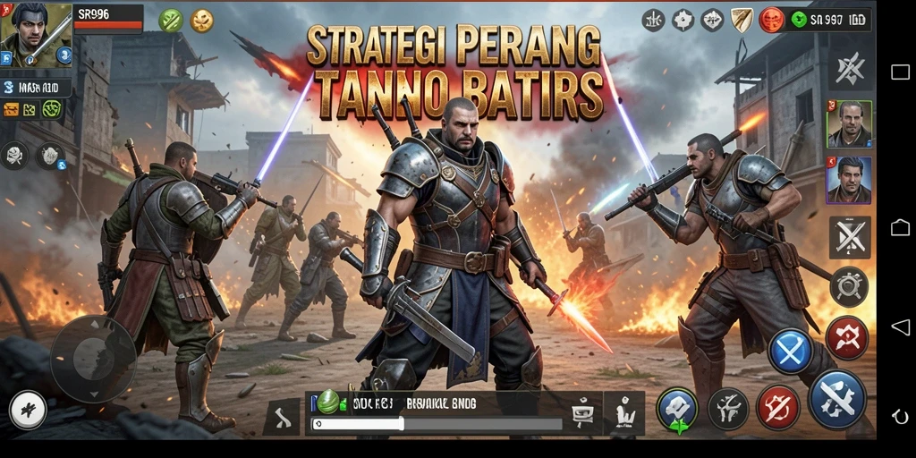 Menampilkan aksi pertempuran strategis dalam SR996.